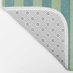 STRIPES - 005 - teal and green Bath Mat Gallery Image 2