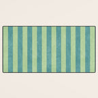 STRIPES - 005 - teal and green Desk Mat Gallery Image 3