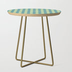 STRIPES - 005 - teal and green Side Table Gallery Image 1