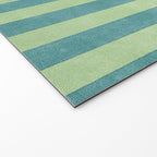 STRIPES - 005 - teal and green Welcome Mat Gallery Image 2