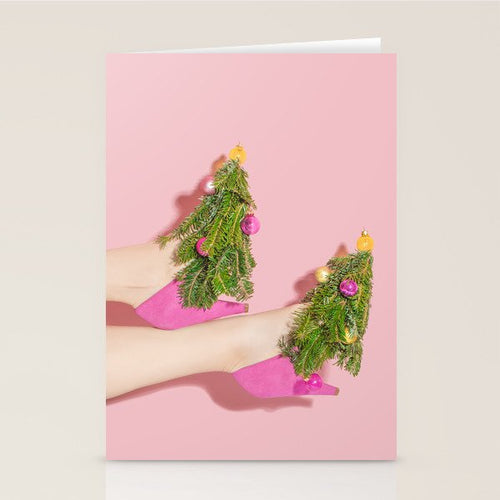 Deck The Heels Stationery Card