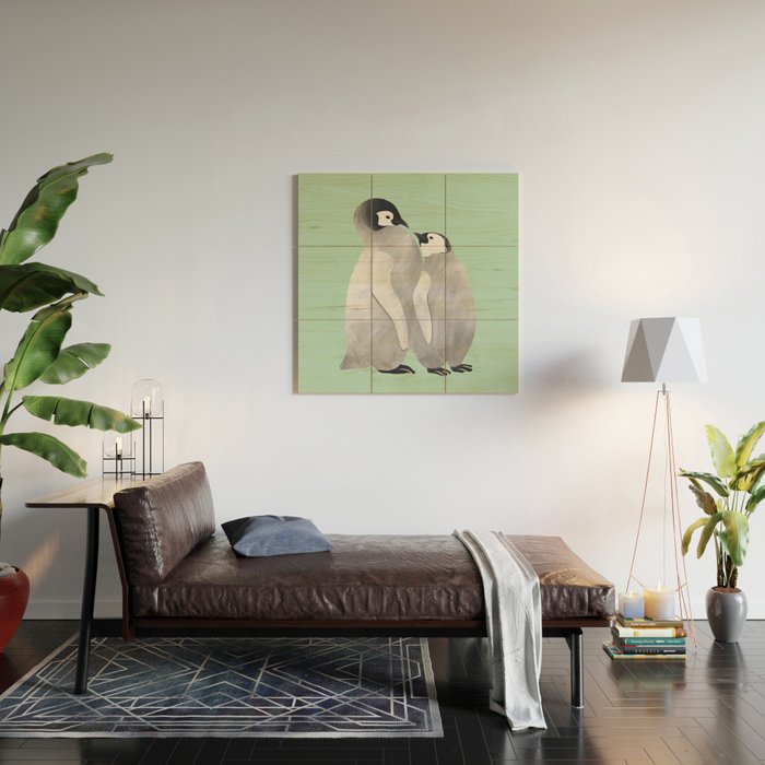 Baby Penguins Wood Wall Art Gallery Image 2