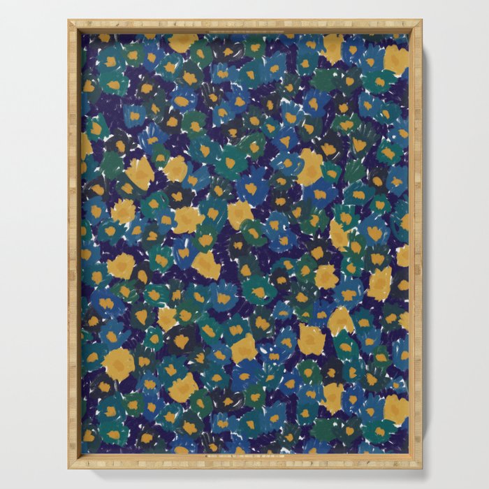 Night-Blooming Flowers Serving Tray Gallery Image 1