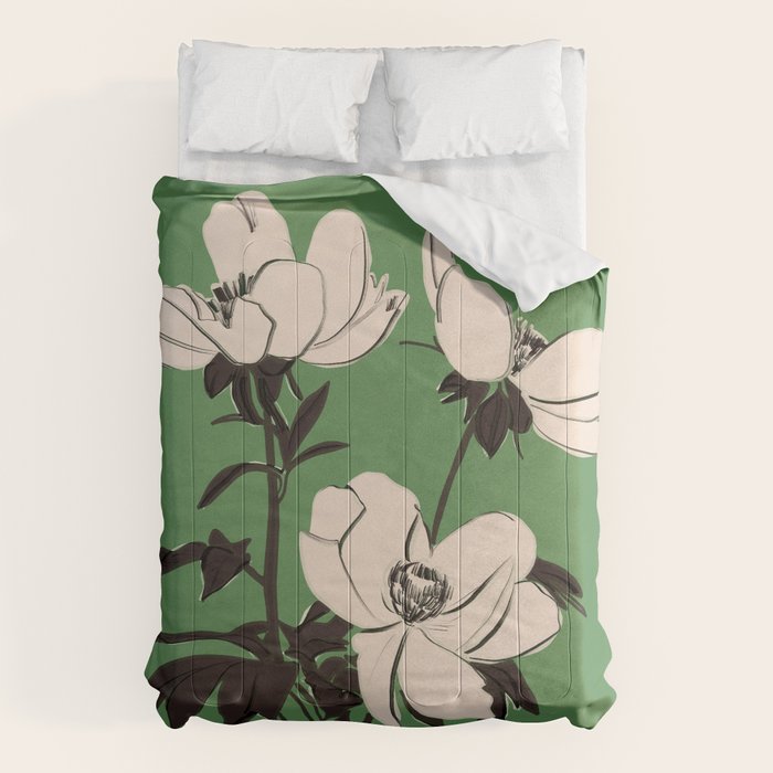 Modern Art Flowers 19 Comforter Gallery Image 6