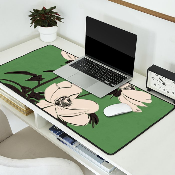 Modern Art Flowers 19 Desk Mat Gallery Image 2