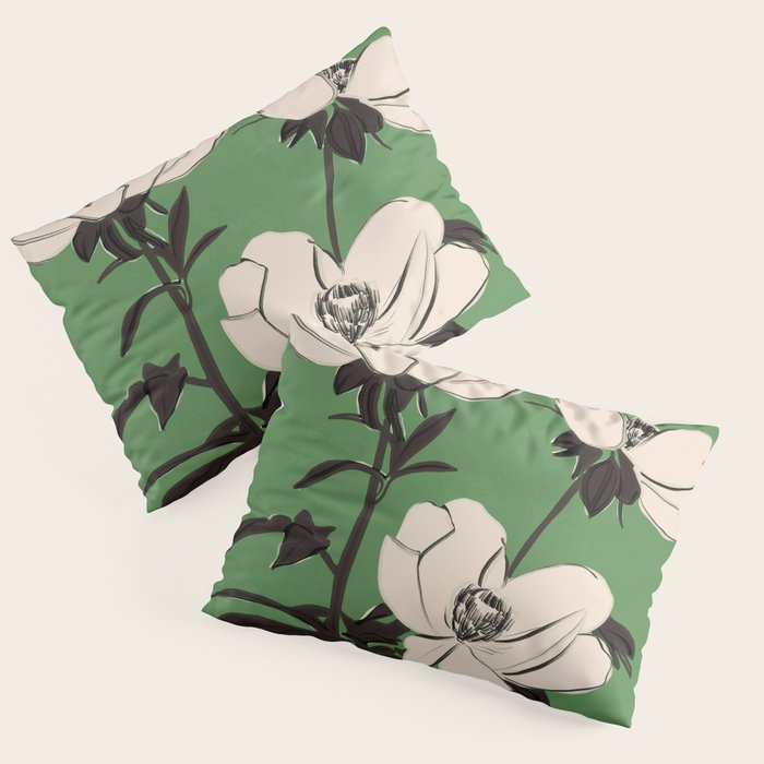 Modern Art Flowers 19 Pillow Sham Gallery Image 1