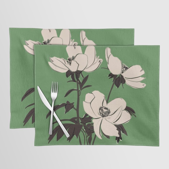 Modern Art Flowers 19 Placemat Gallery Image 1