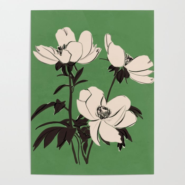 Modern Art Flowers 19 Poster Gallery Image 4