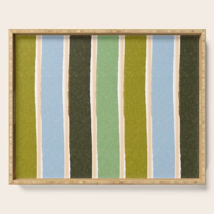 Bright Blue Towel Serving Tray Gallery Image 1