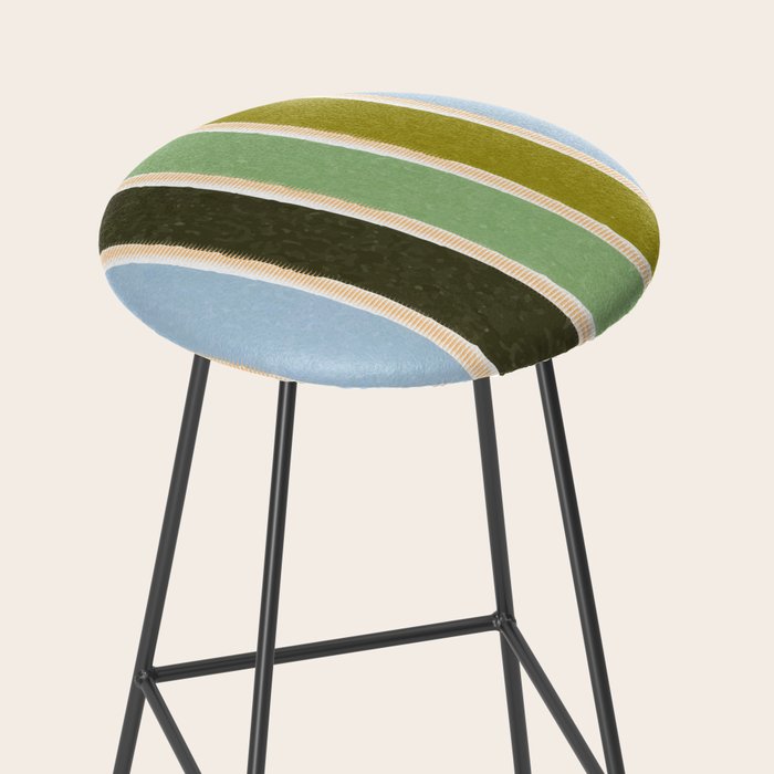 Bright Blue Towel Stool Gallery Image 2