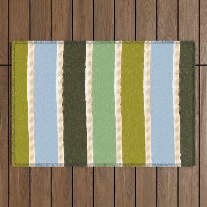 Bright Blue Towel Outdoor Rug Gallery Image 1