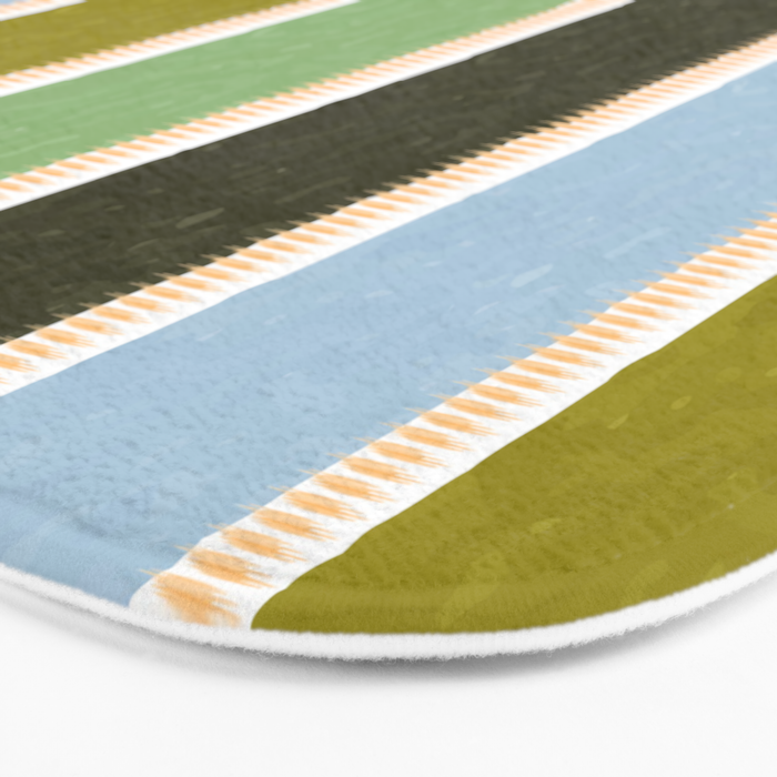 Bright Blue Towel Bath Mat Gallery Image 3