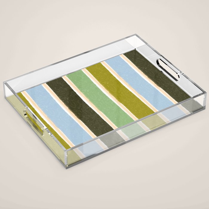 Bright Blue Towel Acrylic Tray Gallery Image 1