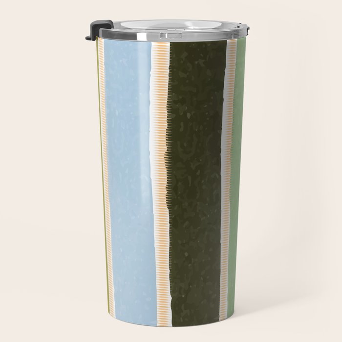 Bright Blue Towel Travel Mug Gallery Image 3