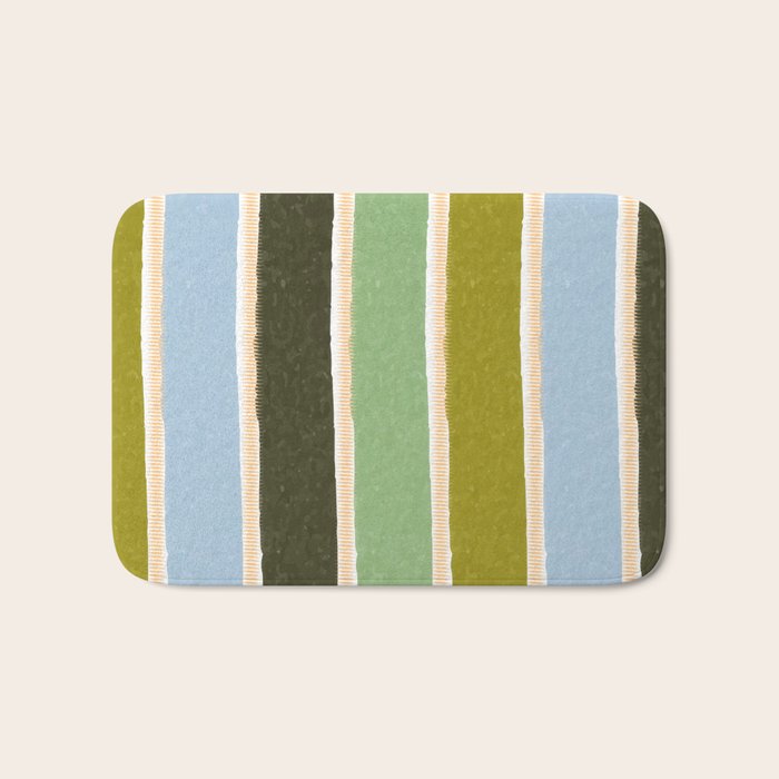 Bright Blue Towel Bath Mat Gallery Image 1