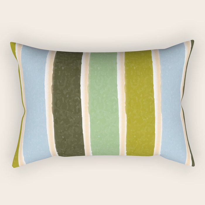 Bright Blue Towel Rectangular Pillow Gallery Image 2