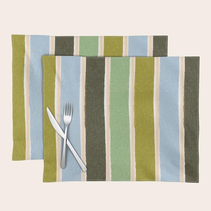 Bright Blue Towel Placemat Gallery Image 1