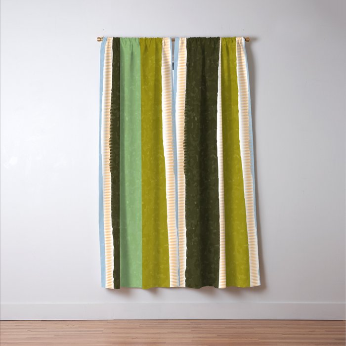 Bright Blue Towel Window Curtain Gallery Image 3