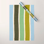 Bright Blue Towel Wrapping Paper Gallery Image 1