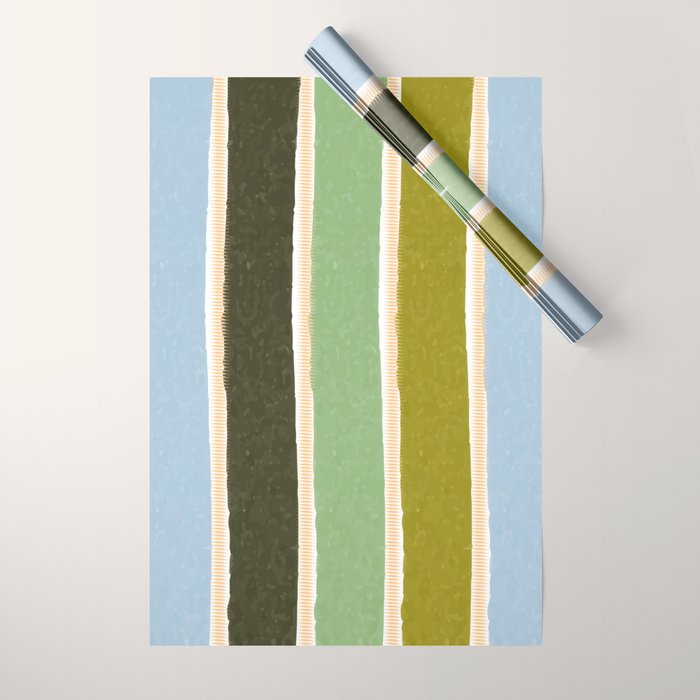 Bright Blue Towel Wrapping Paper Gallery Image 1