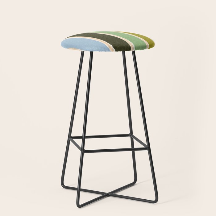 Bright Blue Towel Stool Gallery Image 1