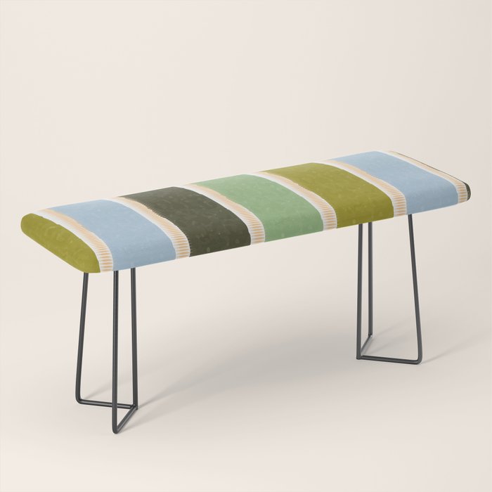 Bright Blue Towel Bench Gallery Image 1
