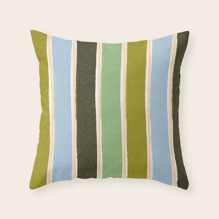 Bright Blue Towel Throw Pillow Gallery Image 6
