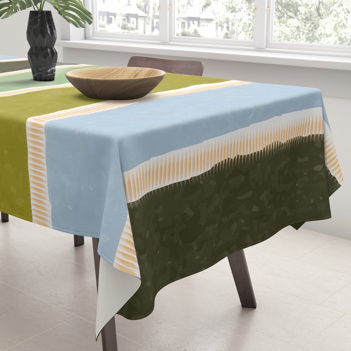 Bright Blue Towel Tablecloth Gallery Image 3