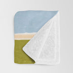 Bright Blue Towel Throw Blanket Gallery Image 3