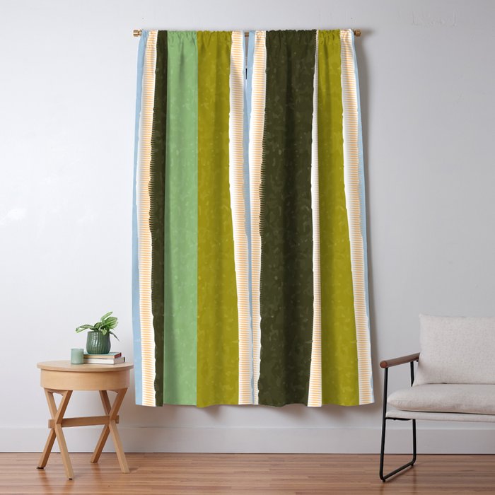 Bright Blue Towel Window Curtain Gallery Image 5
