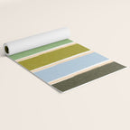 Bright Blue Towel Yoga Mat Gallery Image 2