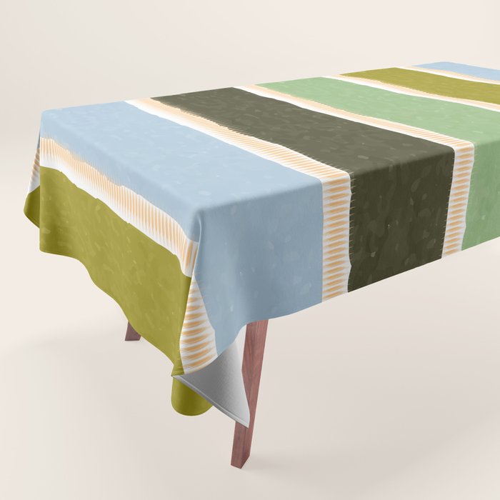 Bright Blue Towel Tablecloth Gallery Image 1