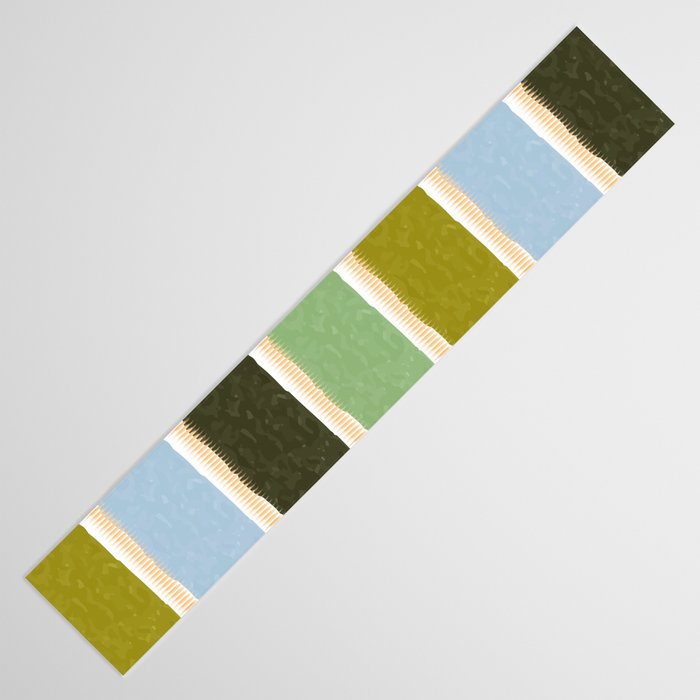 Bright Blue Towel Table Runner Gallery Image 3