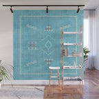 Casablanca Aqua Kilim Wall Mural Gallery Image 1