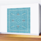 Casablanca Aqua Kilim Wall Mural Gallery Image 2