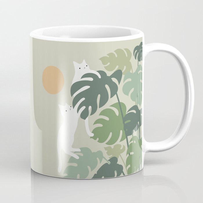 Cat and Plant 42 Coffee Mug Gallery Image 1