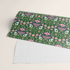 Botanical Skull and Moth Wrapping Paper Gallery Image 2