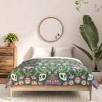Botanical Skull and Moth Comforter Gallery Image 3