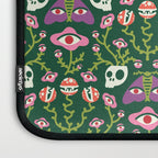 Botanical Skull and Moth Laptop Sleeve Gallery Image 3