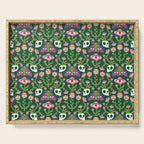Botanical Skull and Moth Serving Tray Gallery Image 1
