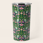 Botanical Skull and Moth Travel Mug Gallery Image 1