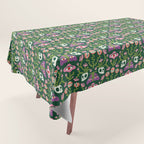 Botanical Skull and Moth Tablecloth Gallery Image 1