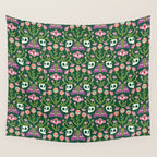 Botanical Skull and Moth Wall Tapestry Gallery Image 4