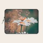 Butterfly on a daisy flower - summer nights Laptop Sleeve Gallery Image 1