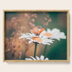 Butterfly on a daisy flower - summer nights Serving Tray Gallery Image 1