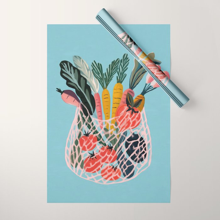 Market Morning Wrapping Paper Gallery Image 1