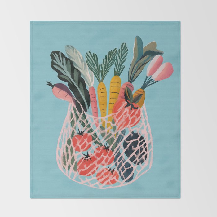 Market Morning Throw Blanket Gallery Image 2