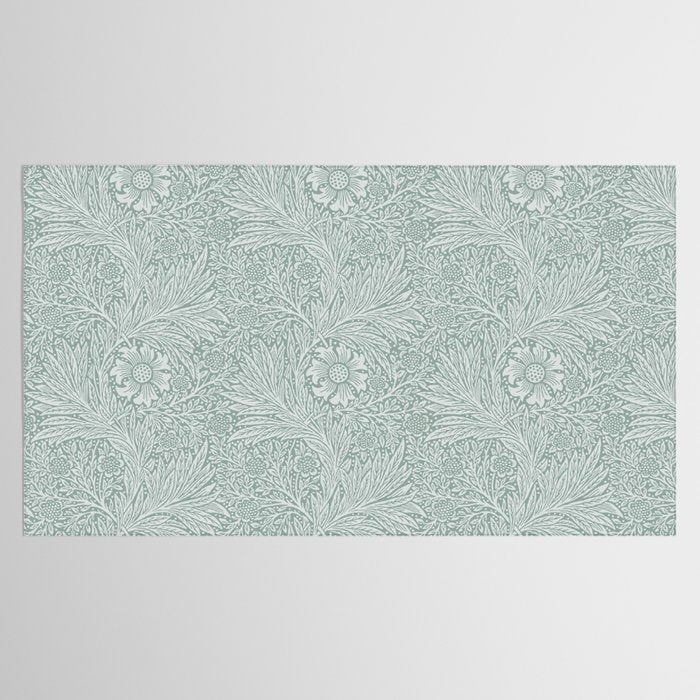 William Morris Marigold Dove Blue Tablecloth Gallery Image 2