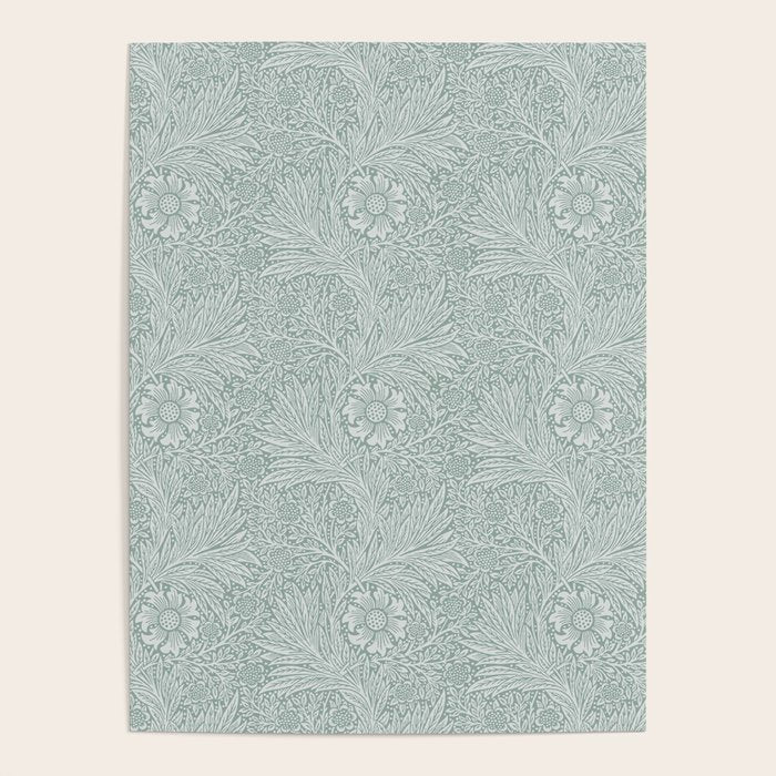 William Morris Marigold Dove Blue Poster Gallery Image 4