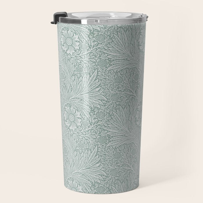 William Morris Marigold Dove Blue Travel Mug Gallery Image 3